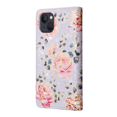 Bronzing Painting RFID Leather Case, For iPhone 13 mini, For iPhone 13, For iPhone 13 Pro, For iPhone 13 Pro Max