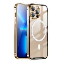 Frosted Metal Phone Case with Magnetic, For iPhone 13 Pro Max, For iPhone 14, For iPhone 14 Plus, For iPhone 14 Pro, For iPhone 14 Pro Max