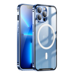 Frosted Metal Phone Case with Magnetic, For iPhone 13 Pro Max, For iPhone 14, For iPhone 14 Plus, For iPhone 14 Pro, For iPhone 14 Pro Max