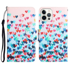Colored Drawing Leather Phone Case, For iPhone 12 Pro Max