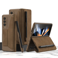 GKK Armor Flip Leather Phone Case with Pen Slots, For Samsung Galaxy Z Fold4