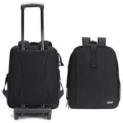 CADeN D6 V Camera Backpack Shoulders Drawbar Nylon Camera Bag, D6 V 32 x 18 x 43cm
