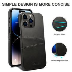 Suteni Calf Texture Card Slots Phone Case, For iPhone 14 Pro Max
