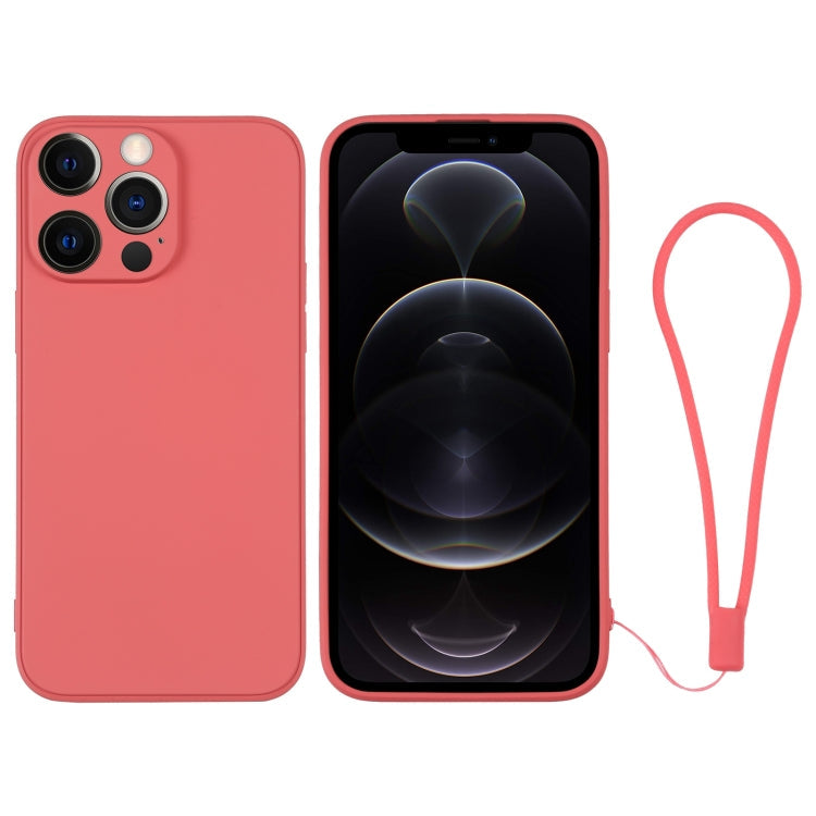 Silicone Phone Case with Wrist Strap, For iPhone 12 Pro, For iPhone 12 Pro Max