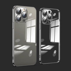 Dustproof Glass Lens Protection Electroplating Phone Case, For iPhone 13 Pro Max, For iPhone 12