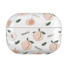 Bronzing Fruit Pattern PC Earphone Hard Protective Case, For AirPods Pro 2