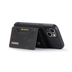 DG.MING M2 Series 3-Fold Card Bag Magnetic Leather Case, For iPhone 14, For iPhone 14 Plus, For iPhone 14 Pro, For iPhone 14 Pro Max