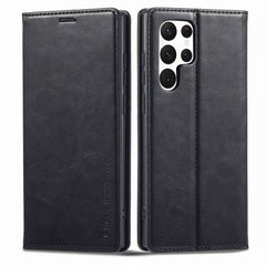LC.IMEEKE RFID Anti-theft Leather Phone Case, For Samsung Galaxy S22 Ultra 5G