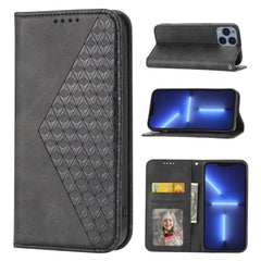 Cubic Grid Calf Texture Magnetic Closure Leather Phone Case, For iPhone 11 Pro, For iPhone 11 Pro Max, For iPhone X / XS, For iPhone XR