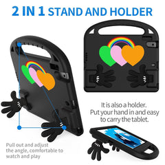 Love Small Palm Holder EVA Tablet Case, For iPad Air / Air 2 / 9.7 2017 / 9.7 2018, For iPad Air 2022/ 2020 10.9, For Lenovo Tab B10 10.1 2020, For Huawei MediaPad T5 10, For Lenovo Tab P10 TB-X706