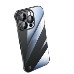 Electroplating Frameless Clear PC Phone Case, For iPhone 14 Pro Max, For iPhone 13, For iPhone 13 Pro