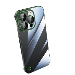 Electroplating Frameless Clear PC Phone Case, For iPhone 14 Pro Max, For iPhone 13, For iPhone 13 Pro
