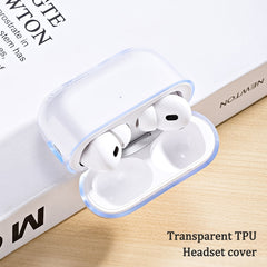 For AirPods Pro 2 Earphone Transparent TPU Protective Case, For AirPods Pro 2