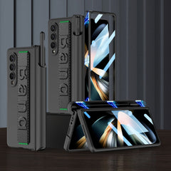 GKK Magnetic Fold Hinge Shockproof Phone Case with Wrist Strap, For Samsung Galaxy Z Fold4