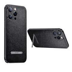 SULADA Invisible Bracket Leather Back Cover Phone Case, For iPhone 14, For iPhone 14 Plus, For iPhone 14 Pro, For iPhone 14 Pro Max