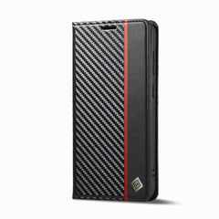 LC.IMEEKE Carbon Fiber PU + TPU Horizontal Flip Leather Phone Case, For Samsung Galaxy S23 5G, For Samsung Galaxy S23+ 5G, For Samsung Galaxy S23 Ultra 5G