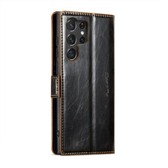 CaseMe 003 Crazy Horse Texture Leather Phone Case, For Samsung Galaxy S23 Ultra 5G
