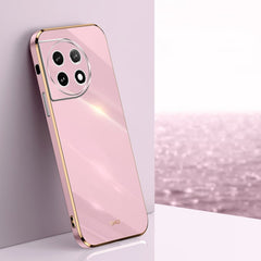XINLI Straight Edge 6D Electroplate TPU Phone Case, For OnePlus 11, For OnePlus Ace 2, For Realme GT Neo 5