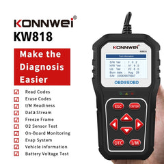 KONNWE KW818 Car OBD2 Bluetooth Fault Detector Diagnostic Tools, KW818