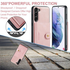 JEEHOOD Retro Magnetic Detachable Protective Phone Case with Wallet & Card Slot, For Samsung Galaxy A54 5G / A54 4G