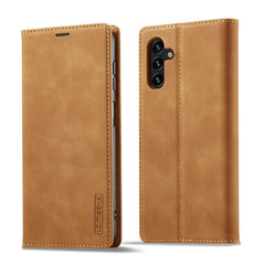 LC.IMEEKE Strong Magnetism Ultra-thin Matte Leather Phone Case, For Samsung Galaxy A34 5G