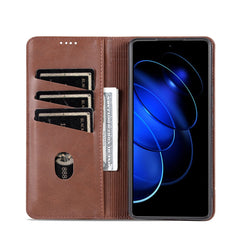 AZNS Magnetic Calf Texture Flip Leather Phone Case, For Honor 80 GT