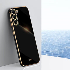 XINLI Straight Edge 6D Electroplate TPU Phone Case, For Samsung Galaxy S24+ 5G, For Samsung Galaxy S24 5G, For Samsung Galaxy A15