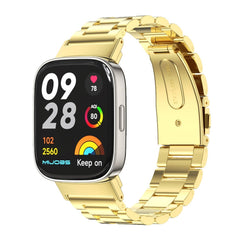 Mijobs Three-Bead Metal Stainless Steel Watch Band, For Redmi Watch 3