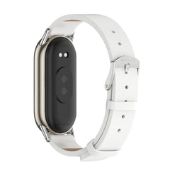 Mijobs Microfiber PU Leather Watch Band, For Xiaomi Smart Band 10 / 9 / 8