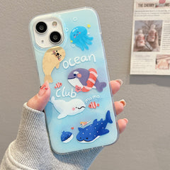 IMD Cute Animal Pattern Phone Case, For iPhone 14 Pro Max, For iPhone 14 Pro, For iPhone 14, For iPhone 13 Pro Max