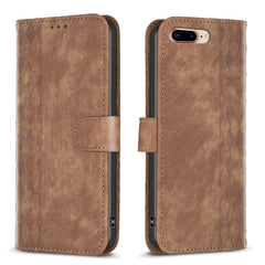 Plaid Embossed Leather Phone Case, For iPhone 7 Plus / 8 Plus