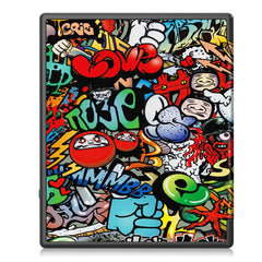 Painted Deformation TPU Leather Smart Tablet Case, For Kobo Elipsa 2E