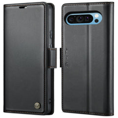CaseMe 023 Butterfly Buckle Litchi Texture RFID Anti-theft Leather Phone Case, For Google Pixel 10 Pro XL / 9 Pro XL, For Google Pixel 10 / 10 Pro / 9, For Google Pixel 8a, For Google Pixel 8 Pro