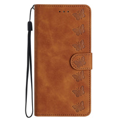 Seven Butterflies Embossed Leather Phone Case, For Samsung Galaxy A41, For Samsung Galaxy A42 5G, For Samsung Galaxy A50, For Samsung Galaxy A51