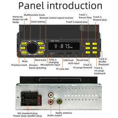 SWM D3400 Car Bluetooth MP3 Player Support Smart Voice Assistant / FM