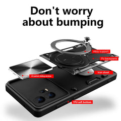 CD Texture Sliding Camshield Magnetic Holder Phone Case, For Motorola Edge 30 Fusion, For Motorola Edge 30 Neo, For Motorola Moto G62, For Motorola Edge 30 Ultra