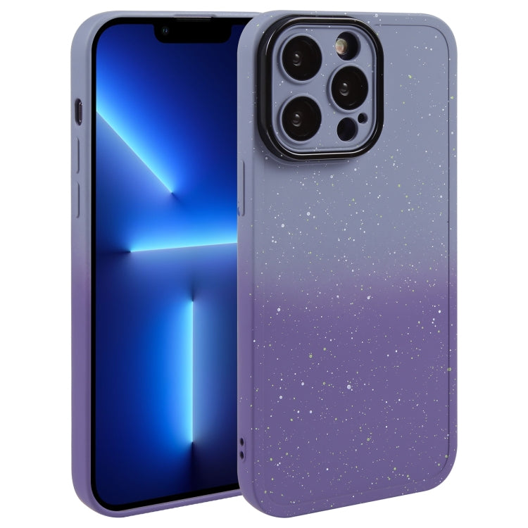 Gradient Starry Silicone Phone Case with Lens Film, For iPhone 13 Pro Max, For iPhone 13 Pro, For iPhone 13, For iPhone 12