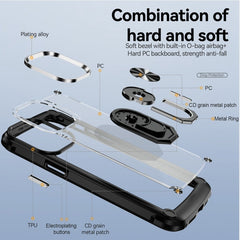 TPU + PC Lens Protection Phone Case with Ring Holder, For iPhone 15 Pro Max, For iPhone 15 Pro, For iPhone 15 Plus, For iPhone 15