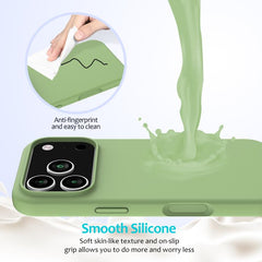 Solid Color Silicone Phone Case, For iPhone 17 Pro, For iPhone 17