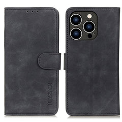 KHAZNEH Retro Texture Leather Phone Case, For iPhone 16 Pro, For iPhone 16 Plus, For iPhone 16, For iPhone 15 Pro Max, For iPhone 15 Pro, For iPhone 15 Plus