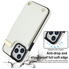 Metal Buckle Card Slots Phone Case, For iPhone 13 Pro, For iPhone 12 / 12 Pro, For iPhone 12 Pro Max, For iPhone 11 Pro Max