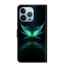 Crystal 3D Shockproof Protective Leather Phone Case, For iPhone 13 Pro