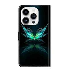 Crystal 3D Shockproof Protective Leather Phone Case, For iPhone 15 Pro