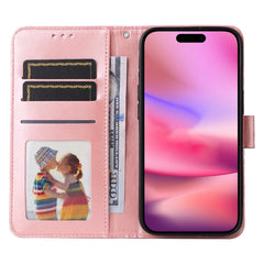 Embossed Sunflower Leather Phone Case, For iPhone 16, For iPhone 15 Pro Max, For iPhone 15 Pro, For iPhone 15 Plus