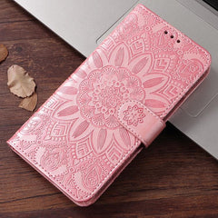 Embossed Sunflower Leather Phone Case, For iPhone Air, For iPhone 16 Pro Max, For iPhone 16 Pro, For iPhone 16 Plus