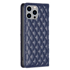 Diamond Lattice Magnetic Leather Flip Phone Case, For iPhone 15 Pro Max, For iPhone 15 Pro, For iPhone 15 Plus, For iPhone 15