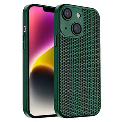 Honeycomb Radiating PC Phone Case, For iPhone 14 Plus, For iPhone 14, For iPhone 14 Pro