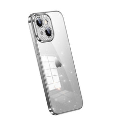SULADA Electroplated Transparent Glittery TPU Phone Case, For iPhone 14 Plus, For iPhone 15 Pro Max, For iPhone 15 Pro, For iPhone 14, For iPhone 15 Plus, For iPhone 14 Pro