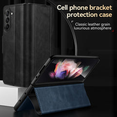 SULADA All-inclusive Magnetic Snap Flip Leather Phone Case, For Samsung Ga6axy Z Fold6, For Samsung Galaxy Z Fold5, For Samsung Galaxy Z Fold4 / W23, For Samsung Galaxy Z Fold3 / W22
