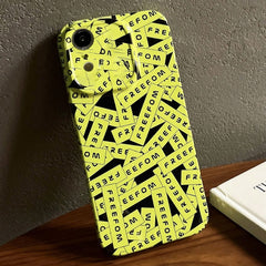 Painted Pattern Precise Hole PC Phone Case, For iPhone XR